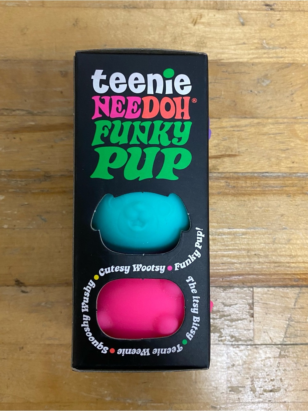 NeeDoh Teenie Funky Pup 3 Pack Neon Squishy Fidget Stress Toy New